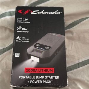 1000W Schumacher Portable Jump Starter WILL JUMP START ANY VEHICLE IN SECONDS